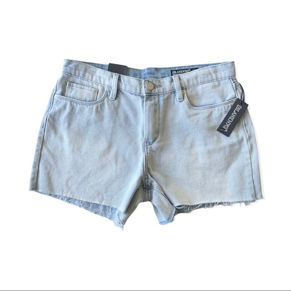 🌸New🌸 Anthropologie BlankNYC The Fulton Raw Hem Roll Up Shorts 30 NWT - Picture 2 of 13